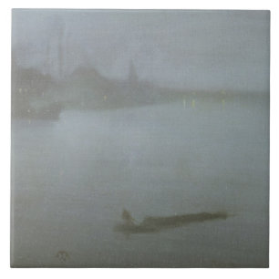 Azulejo Thames - Nocturne en el azul y la plata, c.1872/8