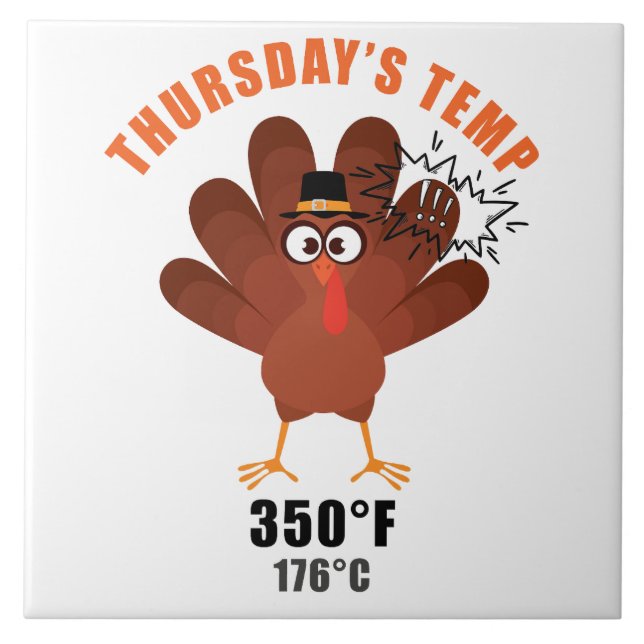 Azulejo Thanksgiving Humor Funny Turkey Joke (Frente)