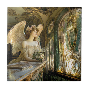 Azulejo The Angel in the Stained Glass of Light