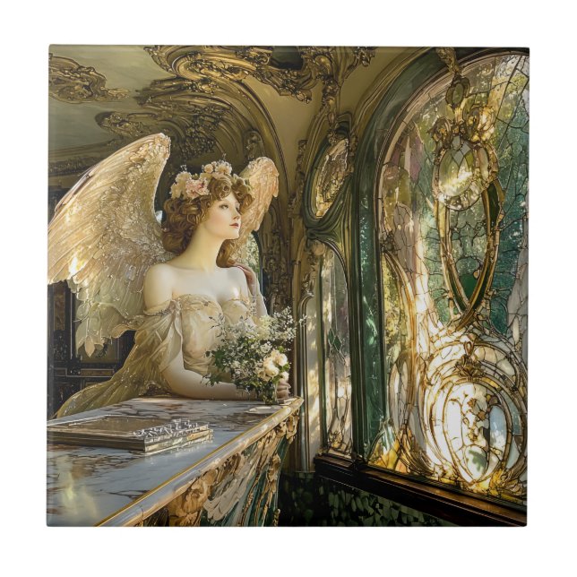 Azulejo The Angel in the Stained Glass of Light (Frente)