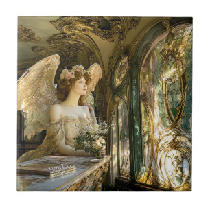Azulejo The Angel in the Stained Glass of Light