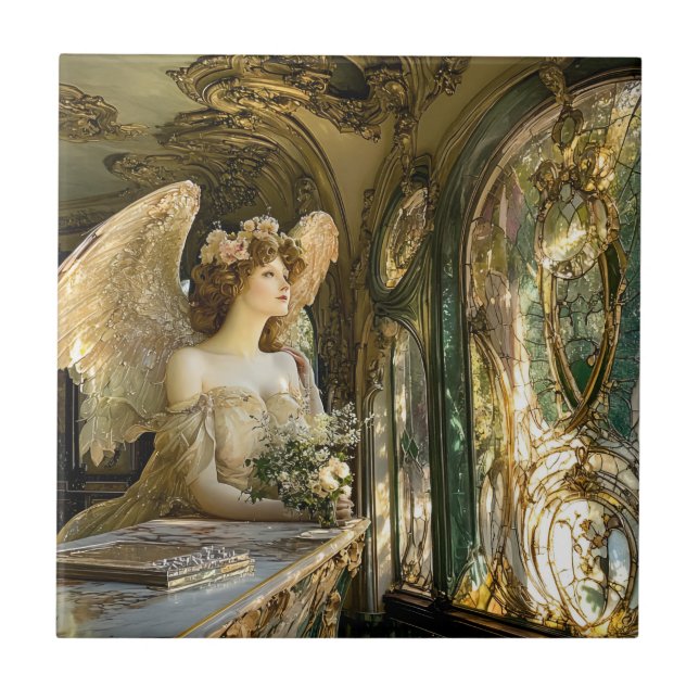 Azulejo The Angel in the Stained Glass of Light (Frente)