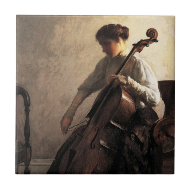 Azulejo The Cellist (por Joseph DeCamp) (Frente)