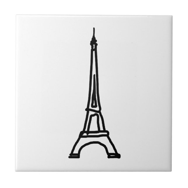 Azulejo The Eiffel Tower / France (Frente)