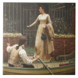 Azulejo The Elopement (Fecha romántica) (por E.B. Leighton