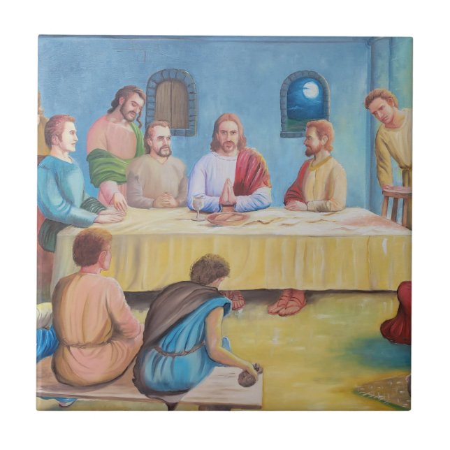 Azulejo The Last Supper: Jesus and the Disciples (Frente)