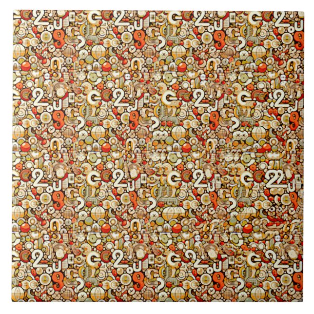Azulejo The LETTER G STEREOGRAM 4.25x4.25, 6x6 inches  (Frente)