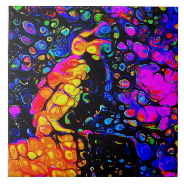 Azulejo The Lonely Bird 4: Liquid Art Style (Frente)