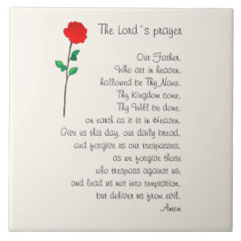 AZULEJO THE LORD'S PRAYER TILE