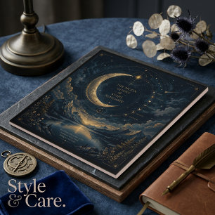Azulejo The Moon Guides Arte Celestial de Luna y Estrell