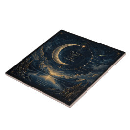 Azulejo The Moon Guides | Arte Celestial de Luna y Estrell