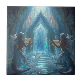 Azulejo The Scroll Keepers of the Deep”