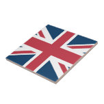 Azulejo The Union Jack British Flag Ceramic Tile<br><div class="desc">Ceramic with The Union Jack flag design. This United Kingdom flag design is a great way to show you are proud to be British.</div>