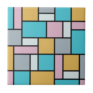 Azulejo Theo Van Doesburg - Composición 17 - Arte Mondrian