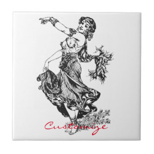 Azulejo Thunder_Cove, bailarín de Belly árabe