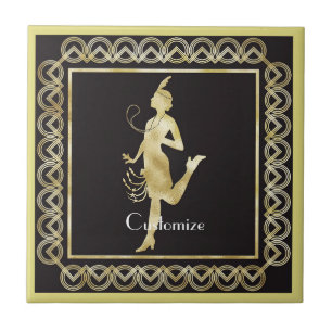 Azulejo Thunder_Cove, Chica de Flapper de 1920