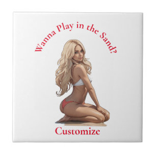 Azulejo Thunder_Cove, Chica de playa de Bikini