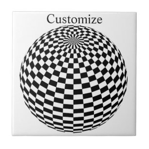 Azulejo Thunder_Cove de globo de contraste negro/blanco