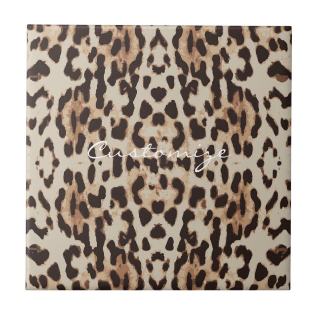 Azulejo Thunder_Cove de patrón de puntos leopardo (Frente)
