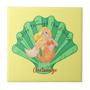 Azulejo Thunder_Cove de sirena de concha