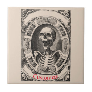 Azulejo Thunder_Cove, flamante cráneo humano