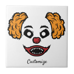 Azulejo Thunder_Cove, payaso gracioso y asustado