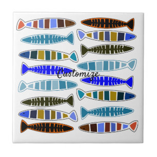 Azulejo Thunder_Cove, pez rayado multicolor