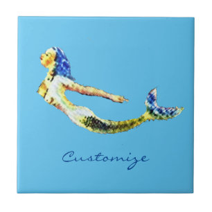 Azulejo Thunder_Cove, Sirena Nadando