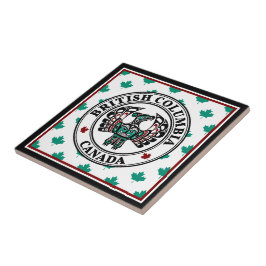 Azulejo Thunderbird de arte nativo americano Red Black Hai