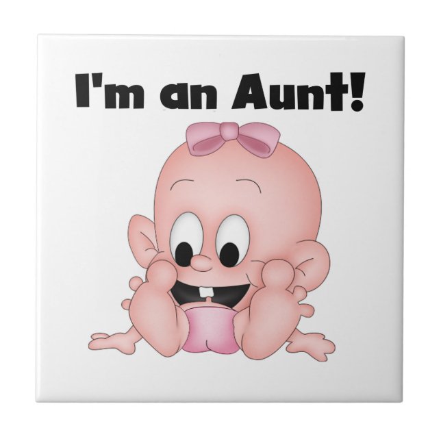 Azulejo Tía de las camisetas y regalos de Nueva sobrina (Frente)