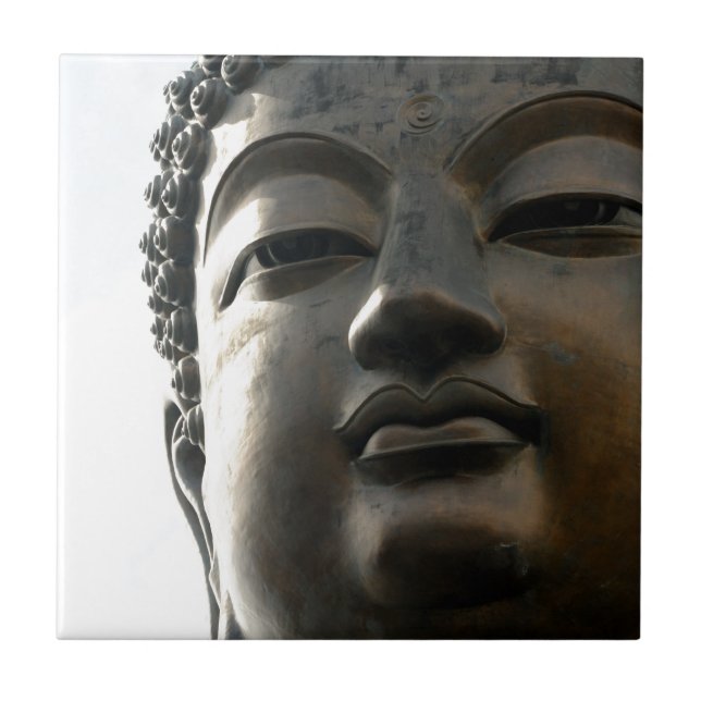 Azulejo Tian Tan Buddha Face cerca (Frente)