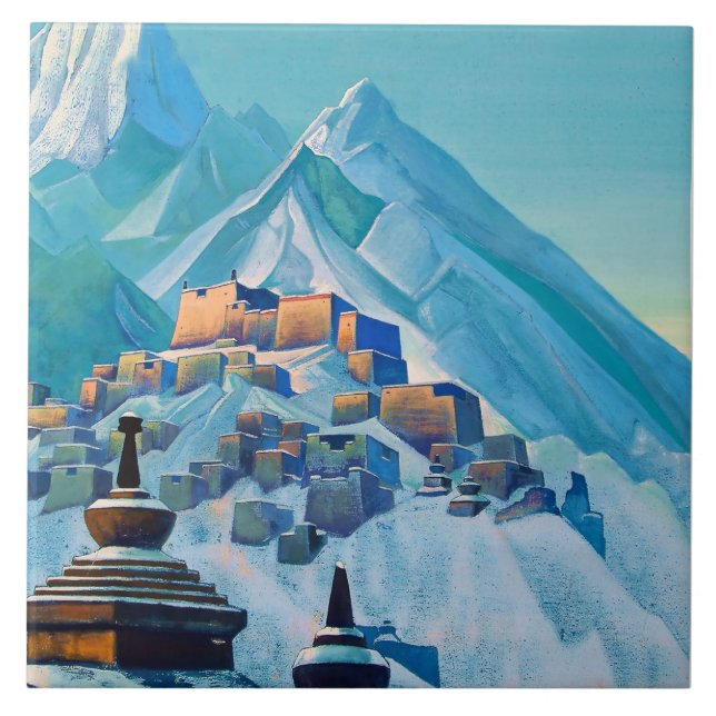 Azulejo “Tibet Himalayas” by Nicholas Roerich (Frente)