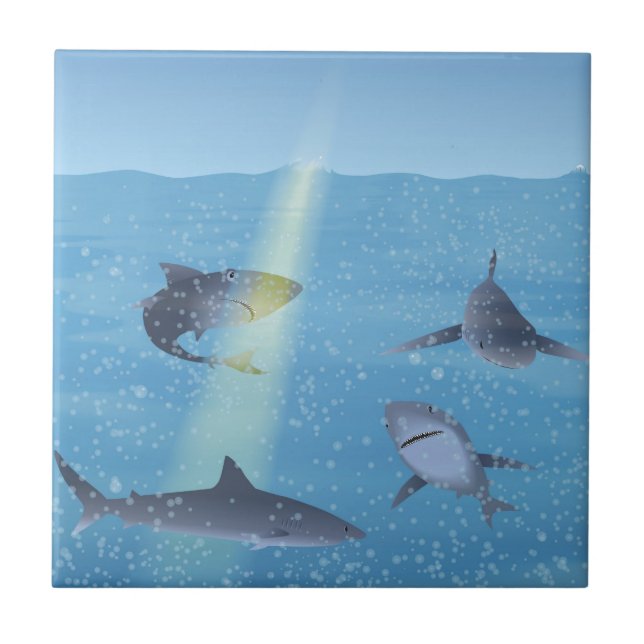 Azulejo Tiburones (Frente)