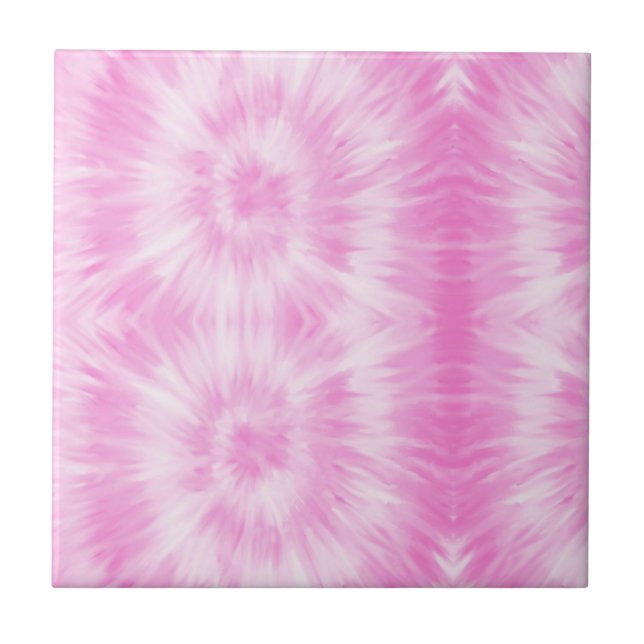 Azulejo Tiedye Pink Spiral Hippie Tye Dye (Frente)