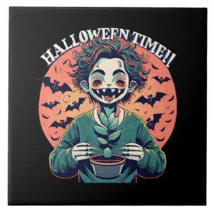 Azulejo Tiempo de Halloween, pero en realidad es tiempo fe