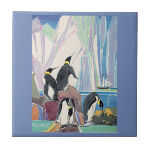 Azulejo tierra de pingüinos