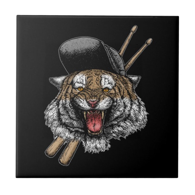 Azulejo Tiger Drummer (Frente)
