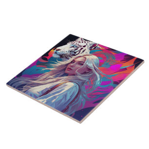 Azulejo Tigre blanco Mantenga o diseñe su propio