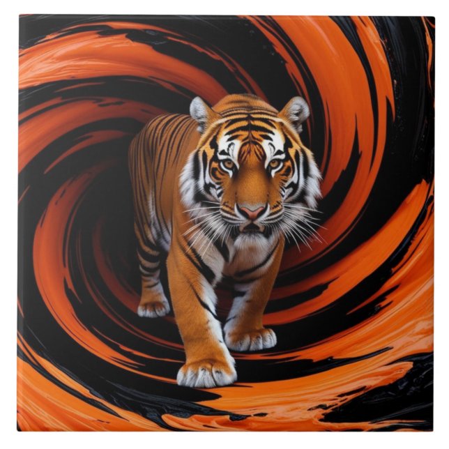 Azulejo Tigre Gyre Tile decorativo (Frente)