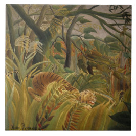 Azulejo Tigre sorprendido en tormenta tropical