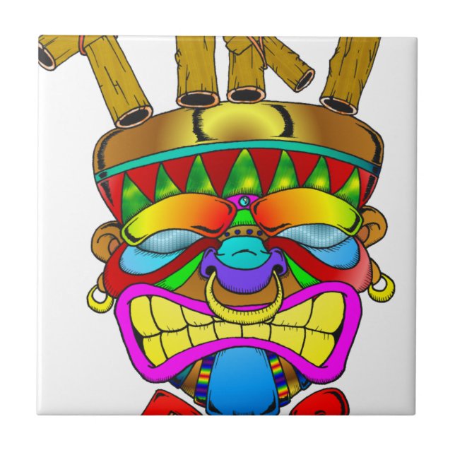 Azulejo Tiki Bar God (Frente)