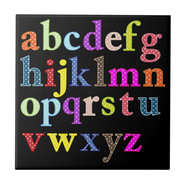 Azulejo Tile Alphabet (Frente)