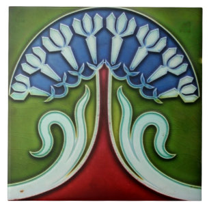 Azulejo Tile art nouveau estilo chimenea decorativ
