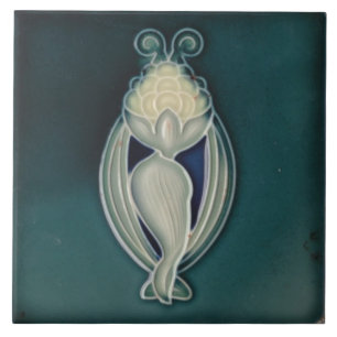 Azulejo Tile art nouveau estilo chimenea decorativ