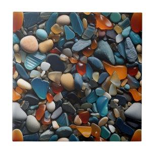 Azulejo Tile Beach Pebbles
