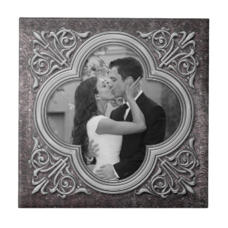 Azulejo Tile Boda de plantilla de fotografía de cuadro org