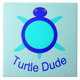 Azulejo Tile Bright Blue Turbe Dude