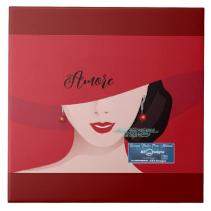 Azulejo Tile Burgundy (Rouge Amore) RFPMDesigns ©️ 2024