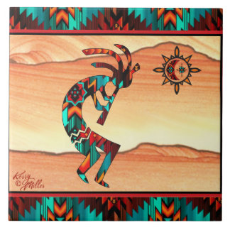 Azulejo TILE CERAMIC Kokopelli del suroeste