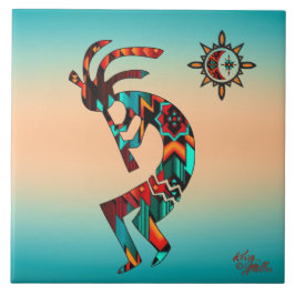 Azulejo TILE CERAMIC Kokopelli del suroeste